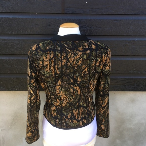 NWT TERRA NOSTRA blazer with removable collar Sz 6 - Picture 5 of 7